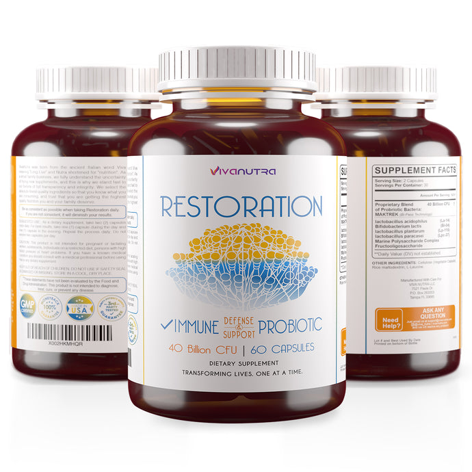 Restoration Toenail Fungus Treatment Probiotic Capsules